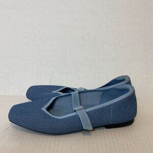Vivaia Square Toe Mary Jane Shoes 41.5 US 10 Denim Blue